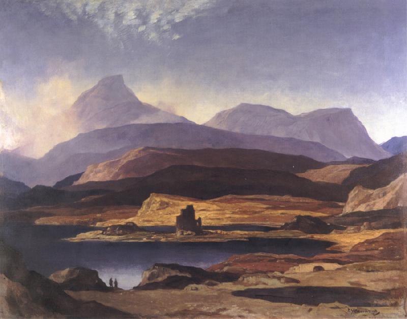 David Young Cameron Wilds of Assynt oil painting image